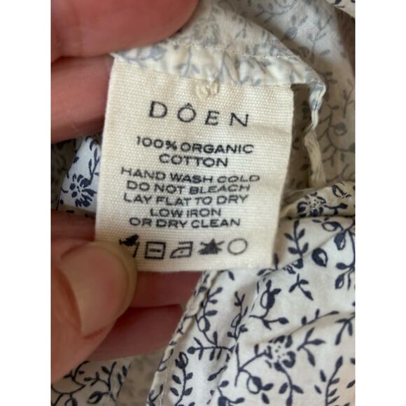 DOEN Farley Top in Cream Cottage Floral Print S - Picture 8 of 10
